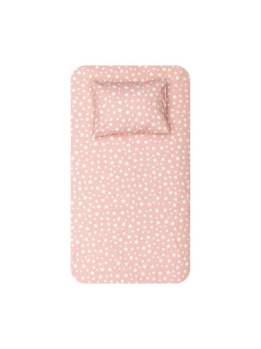Borea Sheet Set Single Cotton Pink 160x220cm 2pcs