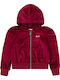 Kids Sweatshirt Cardigan with Hood Burgundy
