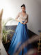 RichgirlBoudoir Maxi Dress for Wedding / Baptism Satin Light Blue