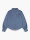 Kids Shirt Long Sleeve Denim Blue Western