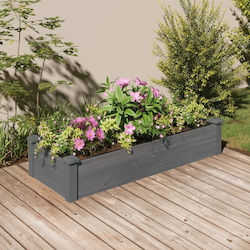 vidaXL Planter Box Lemn Gri vidaXL Planter Box Lemn Gri