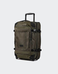 Eastpak Tranverz CNNCT S Cabin Travel Suitcase Fabric Olive with 2 Wheels Height 51cm.