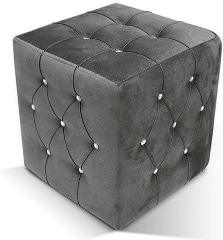 Stool For Living Room Luxury Gray 43x43x42cm Stool For Living Room Luxury Gray 43x43x42cm