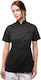 strongAnt Coat Chef 100% Cotton made Female Black with Short Sleeve