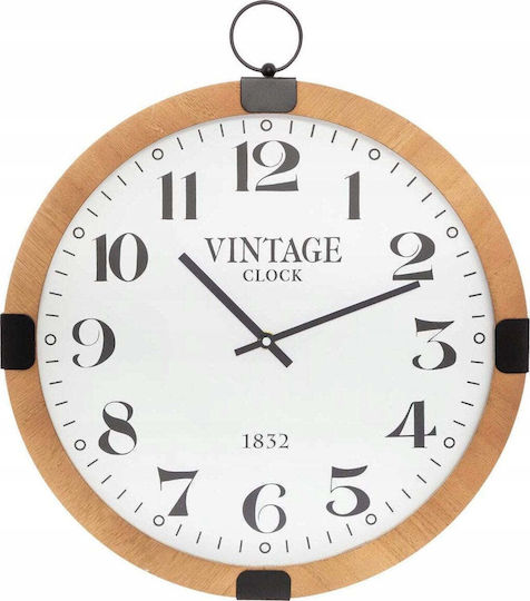 Atmosphera Leise Vintage Wanduhr Hölzernes Weiß Ø38cm