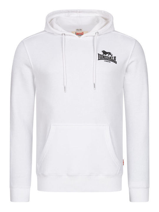 Lonsdale Claughton Sweatshirt mit Kapuze Weiß