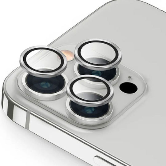 Lens Cover Protecție Cameră Tempered Glass Silver pentru iPhone 13 Pro