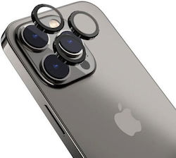 Lens Cover Protecție Cameră Tempered Glass Black pentru iPhone 13 Pro