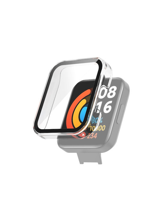 Carcasă de Plastic cu Sticlă în culoarea Transparent pentru Redmi Watch 2 Lite