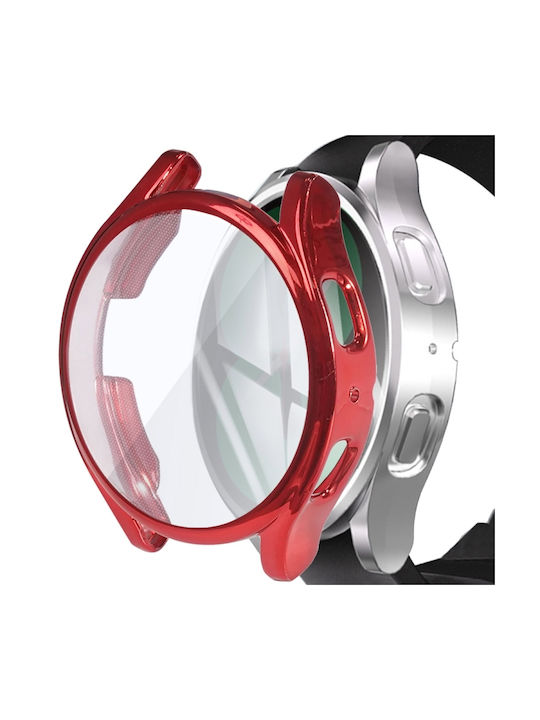 Watch Carcasă de Silicon în culoarea Roșu pentru Galaxy Watch5 44mm