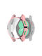 Protection Silicone Case with Glass in Pink color for Huawei Watch 4Galaxy Watch 4 44mm