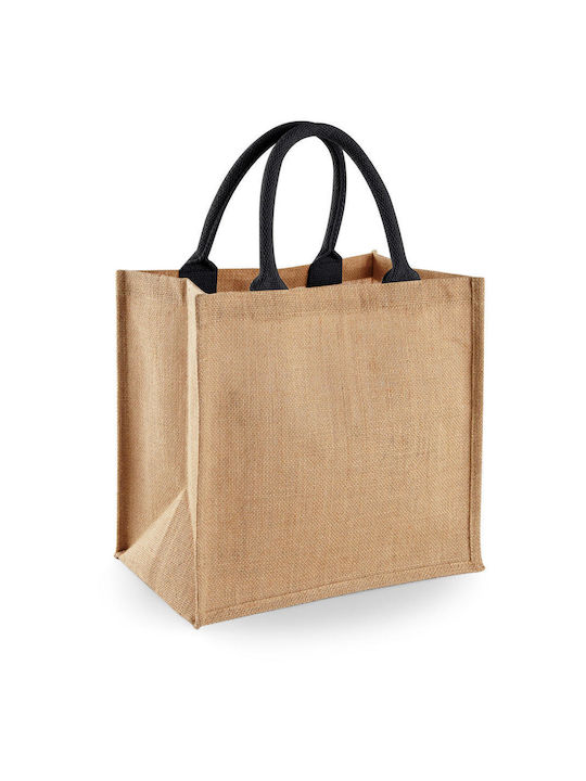 Westford Mill W413 Βαμβακερή Τσάντα για Ψώνια σε Μπεζ χρώμα