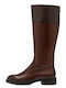 Tamaris Leather Women's Boots Tabac Brown