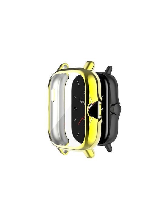 Protectoare Carcasă de Silicon în culoarea Auriu pentru Amazfit GTS 2