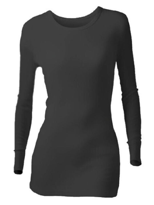 Heat Holders Γυναικεία Ισοθερμική Μακρυμάνικη Μπλούζα Μαύρη