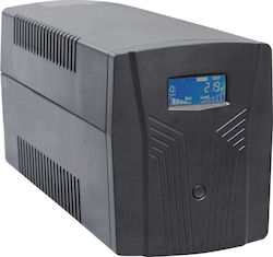 NG UPS1200 LED Line-Interactive 1200VA 720W με 3 Schuko Πρίζες