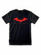 Bat Logo T-shirt Batman Black Cotton