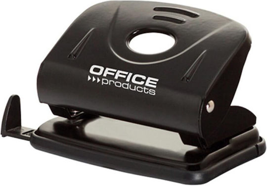 Office Point Paper Punches with Guide 2-Hole Punch for 25 Sheets in Black Colour