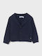 Kinder-Sweatshirtjacke Gestrickt Marineblau