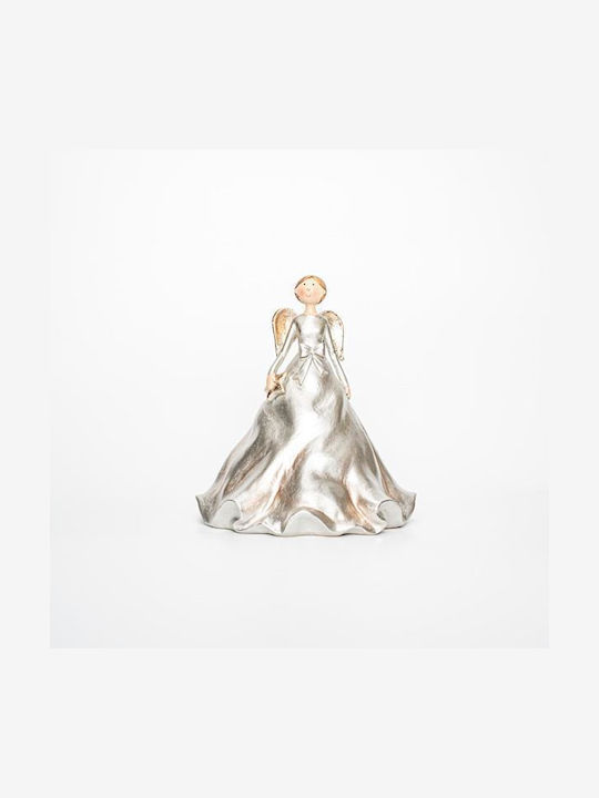Eurolamp Christmas Plastic Figure Cherub Gold Height 20.5cm