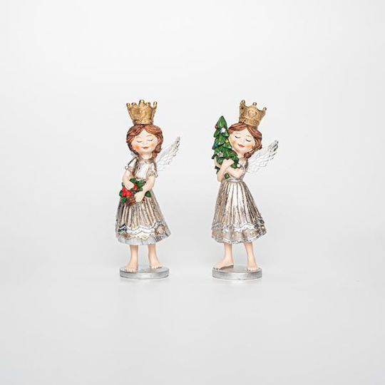 Eurolamp Christmas Plastic Figure Cherub Length 6cm (Μiscellaneous Designs/Colors)
