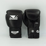 Bad Boy Premium Leather Boxing Competition Gloves Black