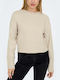 Only Damen Langarm Pullover Whitecap Gray