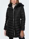 Only Women's Short Puffer Jacket for Winter Black