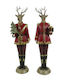 JK Home Decoration Christmas Plastic Figure Deer Gold Height 41cm