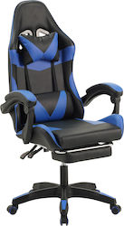 ForAll DJC01-2 Καρέκλα Gaming Δερματίνης με Υποπόδιο Μαύρο/Μπλε
