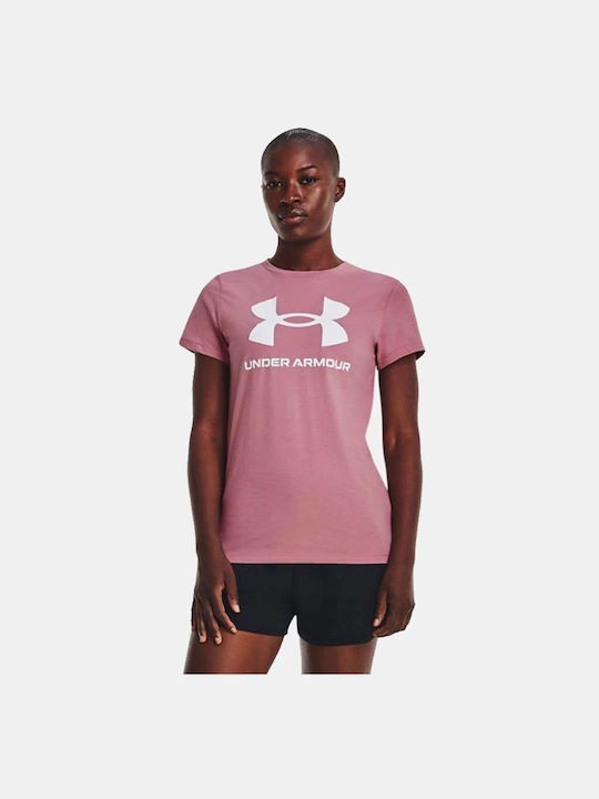 Under Armour Live Sportstyle Γυναικείο T-shirt Ροζ