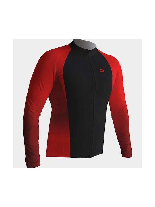 Athlon Lange Ärmel Radtrikot Rot