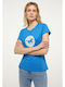 Дамски Спорт T-shirt Светлосин