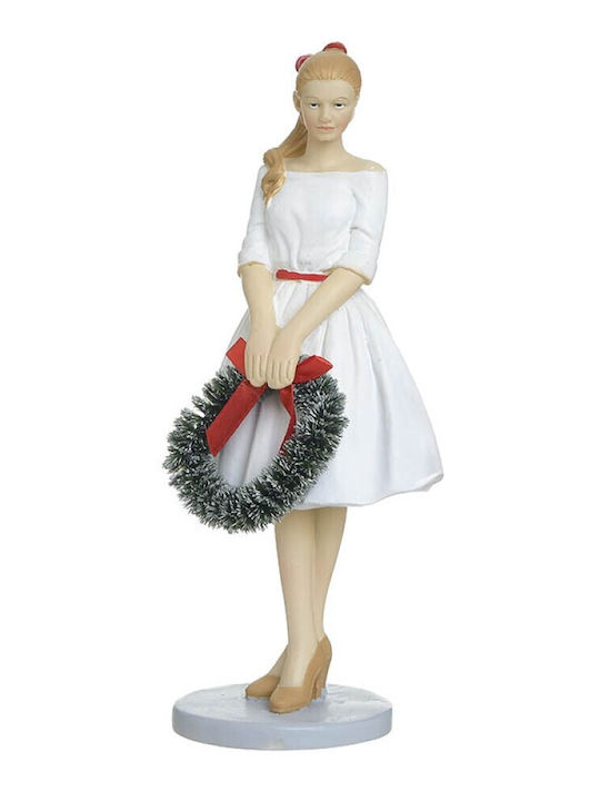 Inart Weihnachtliche Kunststoff Figur Länge 8cm