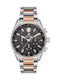 Beverly Hills Polo Club Men's Watch Battery with Silver Metal Bracelet