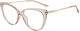 Techsuit Techsuit Women's Metal Blue Light Blocking Glasses Cat Eye In Brown Colour