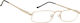 Oramont Reading Glasses +2.25 in Gold color MY811G225