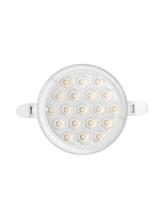 Omnia Χωνευτό LED Panel 9W με Φυσικό Λευκό Φως 4000K