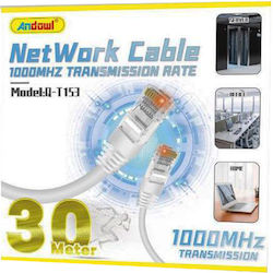 Andowl Q-T153 U/UTP Cat.5e Καλώδιο Ethernet 30m Λευκό Andowl Q-T153 U/UTP Cat.5e Καλώδιο Ethernet 30m Λευκό