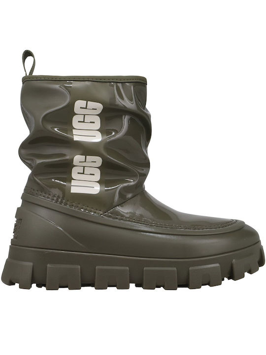 Ugg Australia Synthetic Leather Snow Boots Khaki