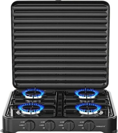 Sokany Countertop Burner Flüssiggas with 4 Burners