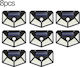 Set of 8 Wall Solar Lights 7W 7200lm with Motion Sensor