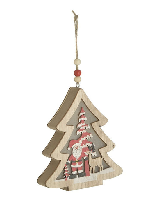 Beleuchtet Weihnachtsdekoration Baum Klassisch 14cm Batterie Beige