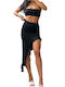 Chica Set with Skirt in Black color