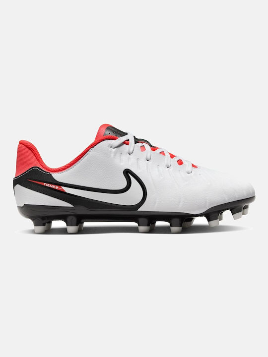 Nike Tiempo Legend Kids Molded Soccer Shoes White