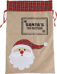 Fabric Christmas Pouch for Gift Red 46x71cm.