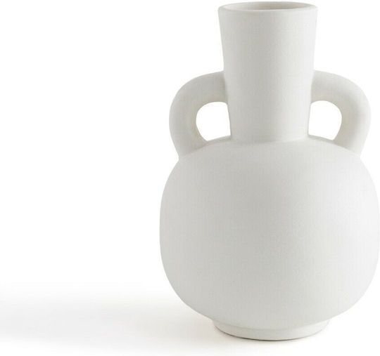 La Redoute Interieurs Keramik Vase Weiß 10,8x10,8x16cm
