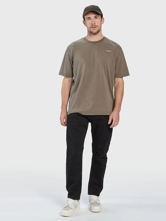 Herren Jeanshose mit Loose Gerade Passform Schwarz