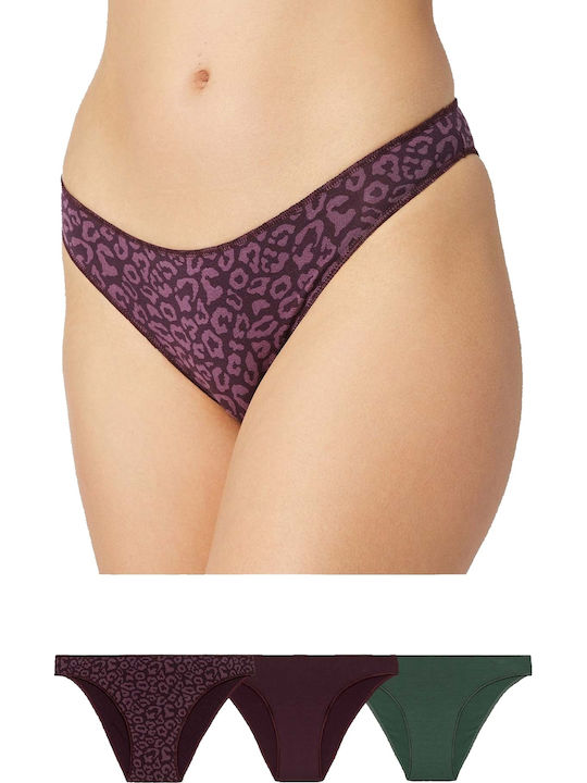 Minerva Fimelle Rio Slips Damen Slip 3Pack Lila