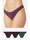 Minerva Fimelle Rio Κυλοτάκια Women's Slip 3Pack Purple